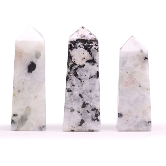 Gemstone Obelisk Point approx 5cm - Moonstone