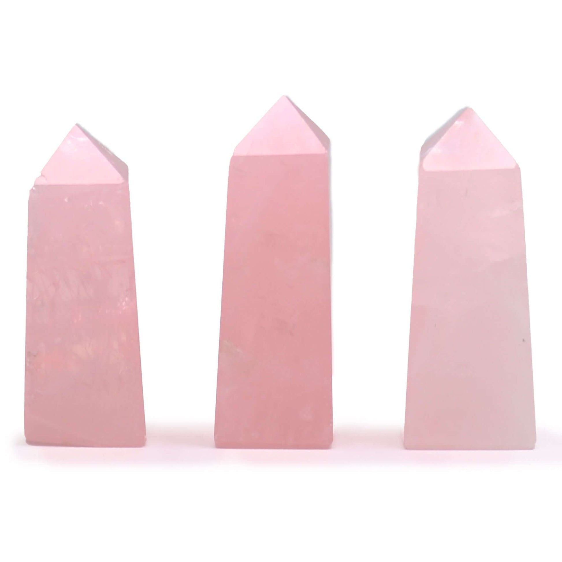 Gemstone Obelisk Point approx 5cm - Rose Quartz