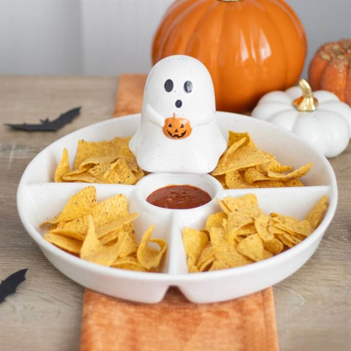 Ghost Chip & Dip Snack Dish-Sociodigi
