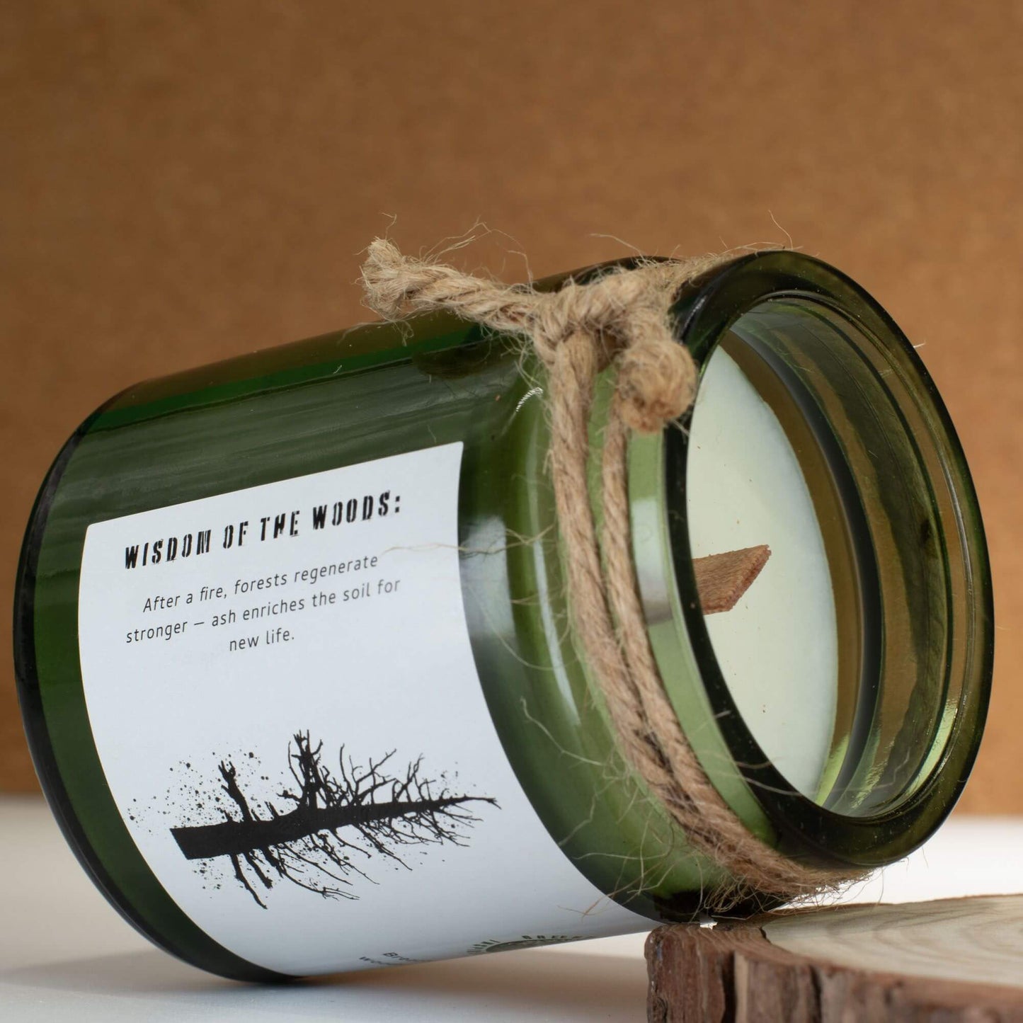 Greenman Woodwick Soy Candle - Ash & Woodsmoke