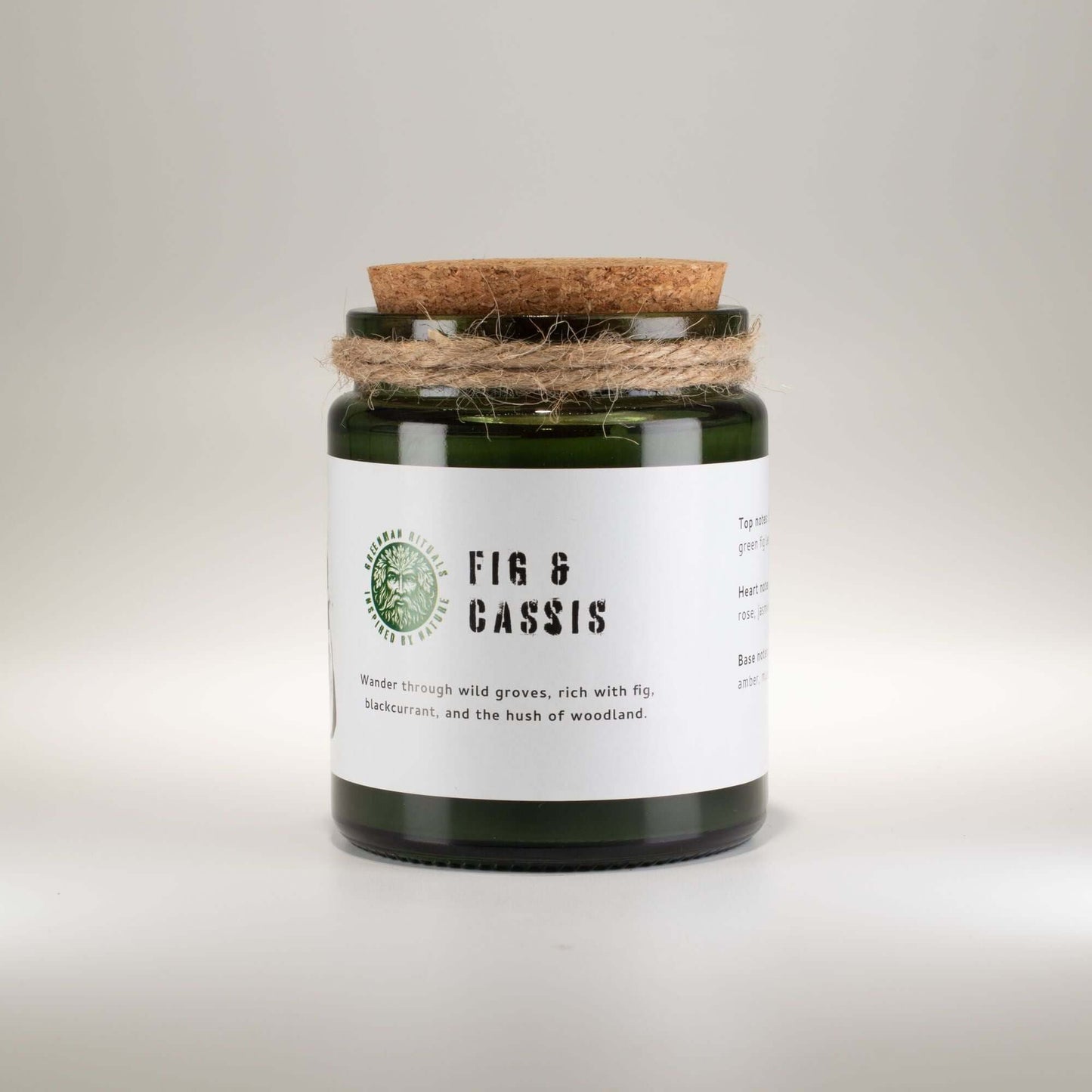 Greenman Woodwick Soy Candle - Fig & Cassis