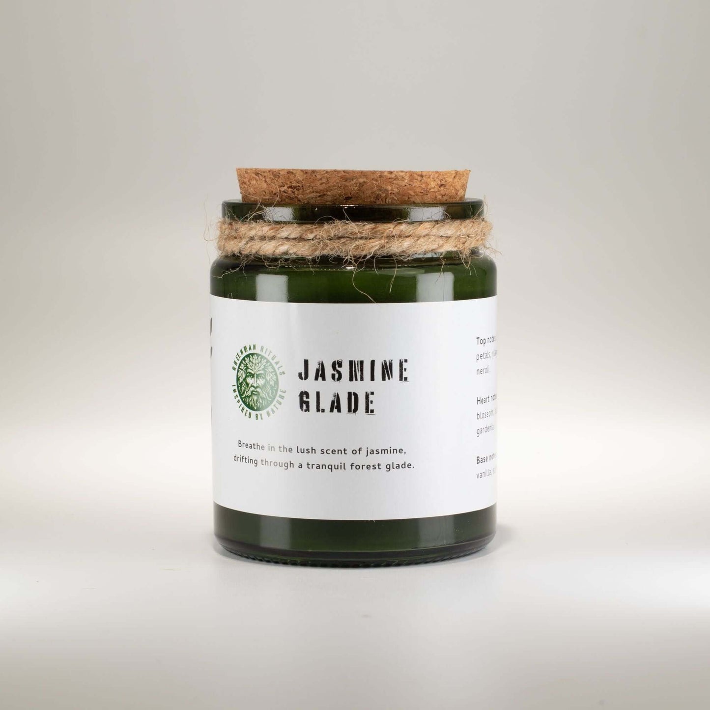Greenman Woodwick Soy Candle - Jasmine Glade