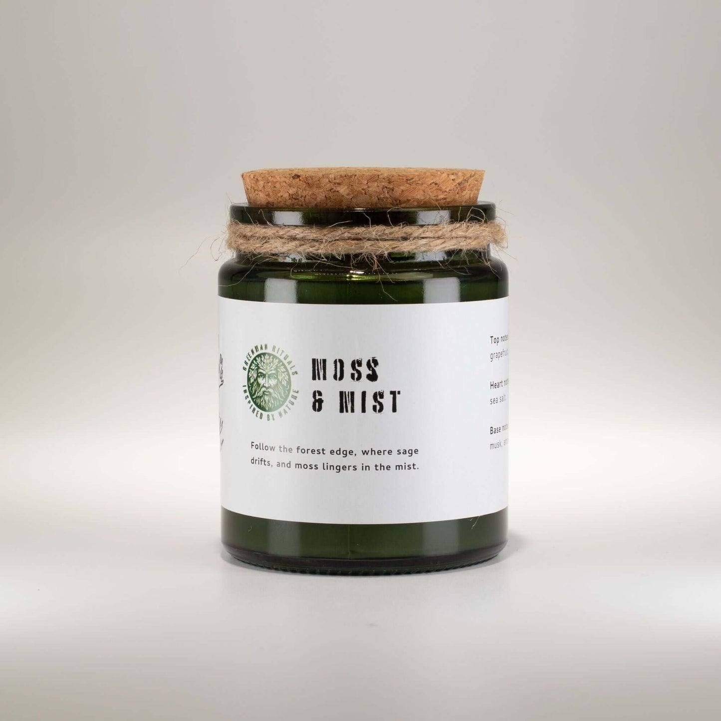 Greenman Woodwick Soy Candle - Moss & Mist