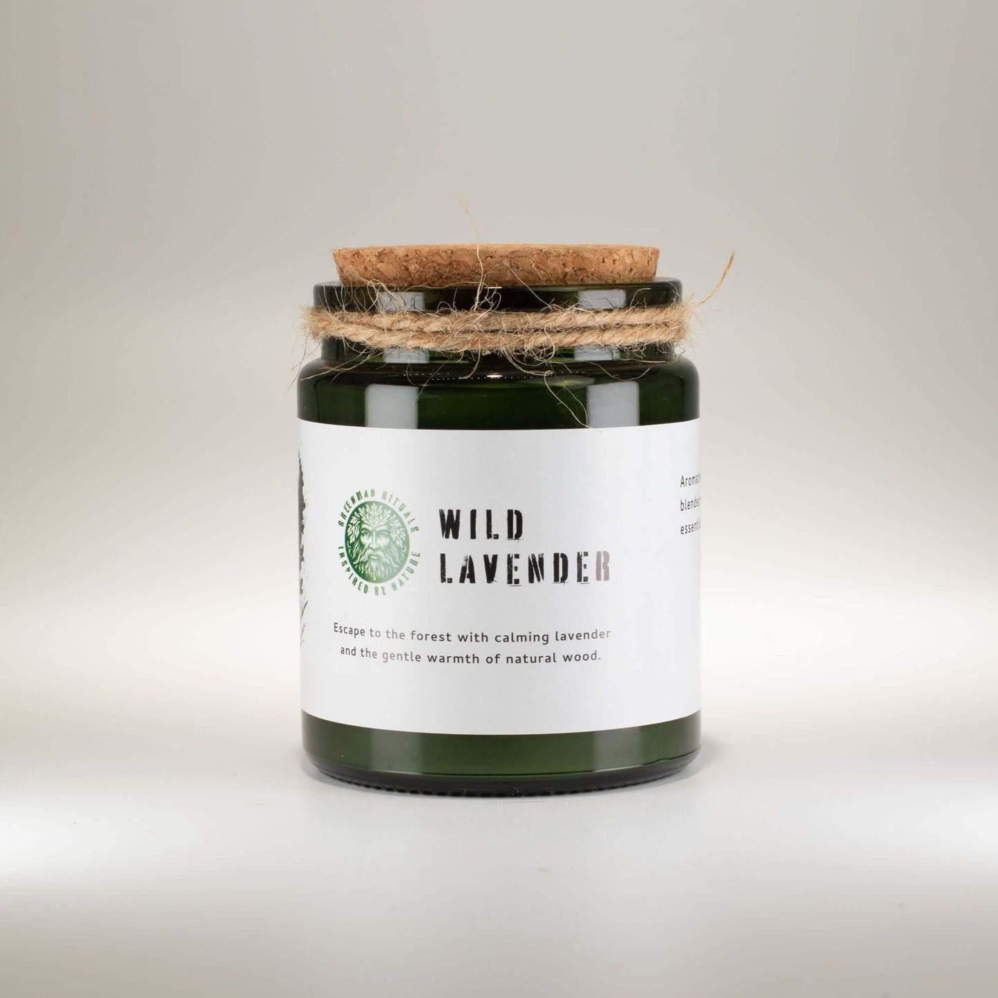 Greenman Woodwick Soy Candle - Wild Lavender