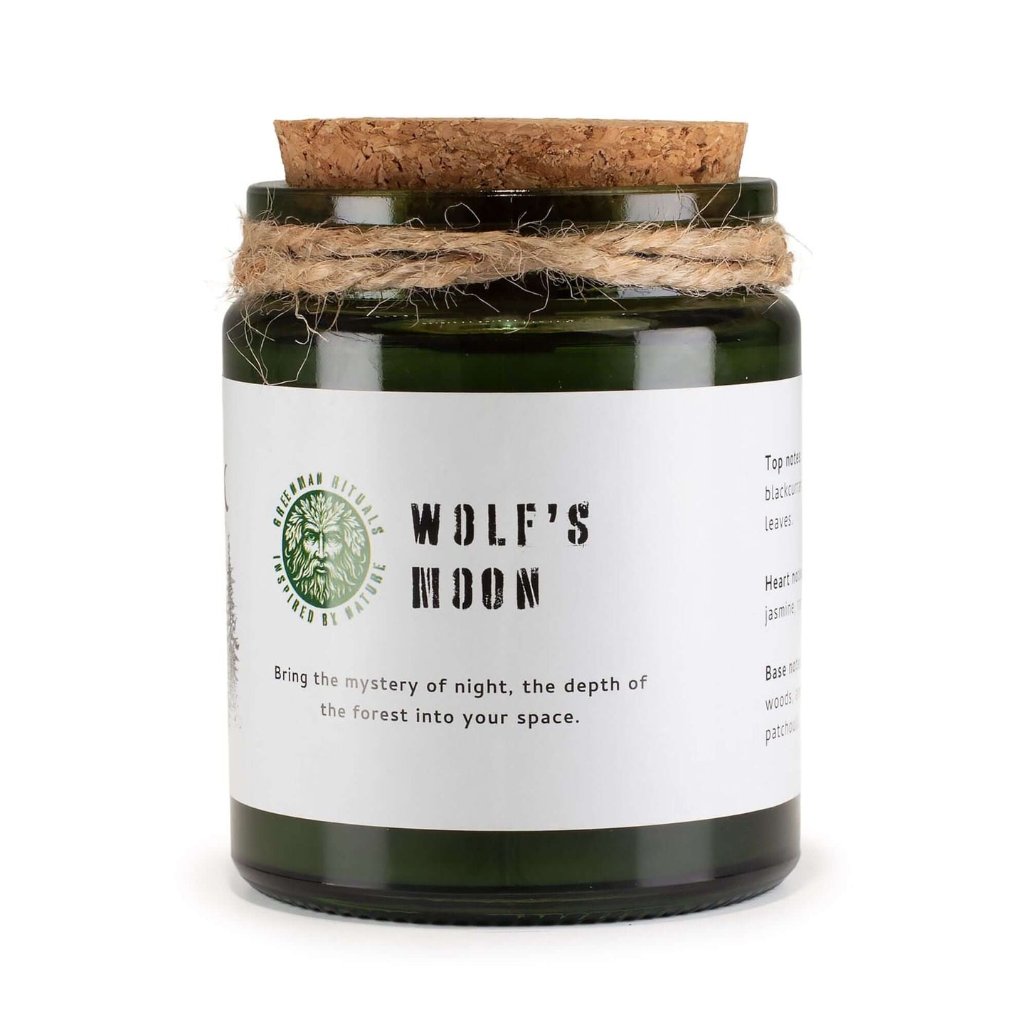 Greenman Woodwick Soy Candle - Wolf's Moon