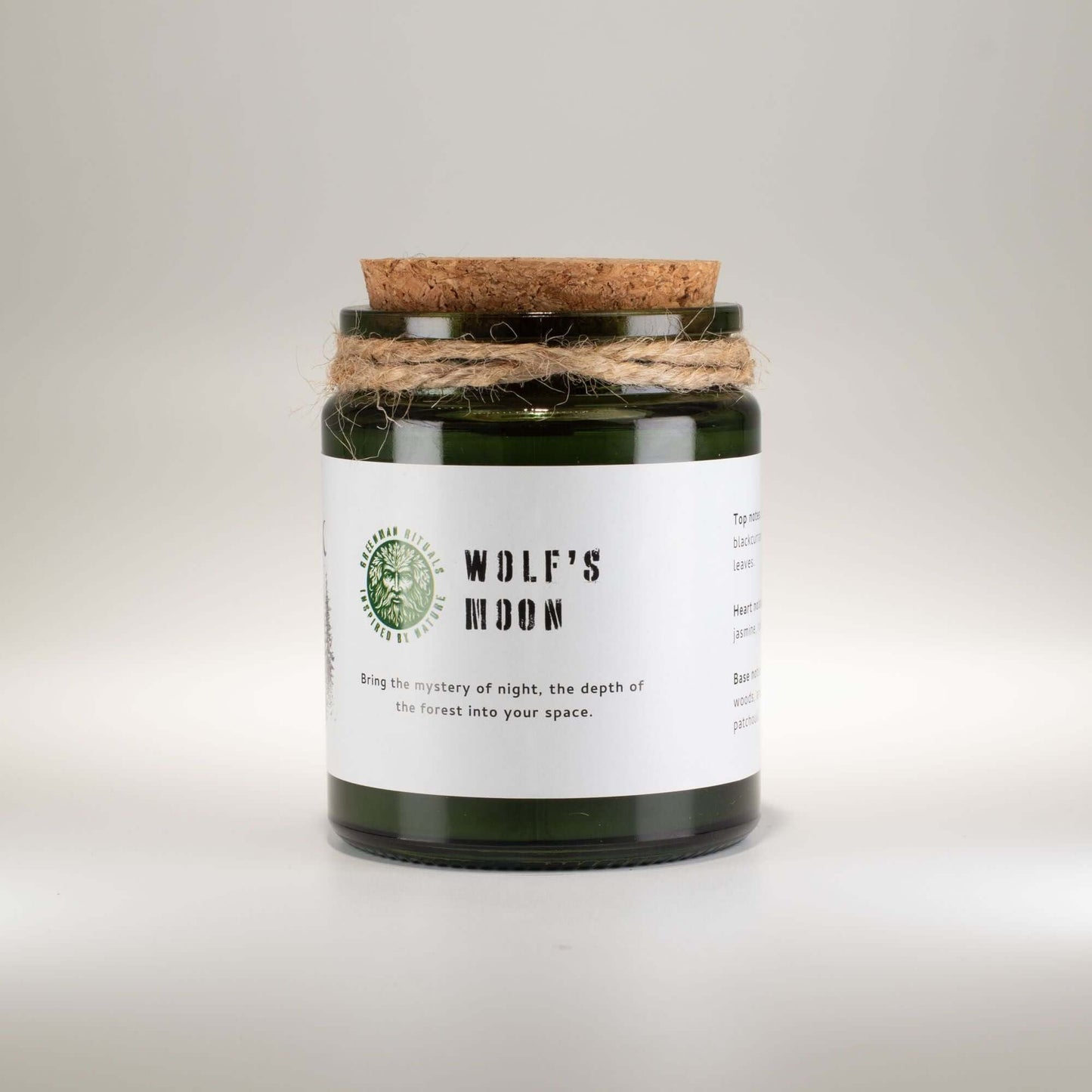 Greenman Woodwick Soy Candle - Wolf's Moon