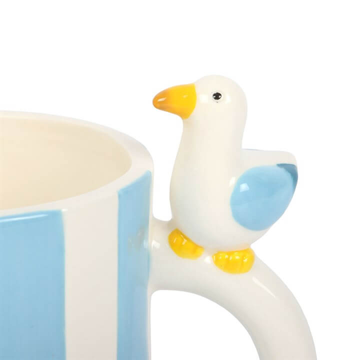 Striped Mug with Seagull N/A
