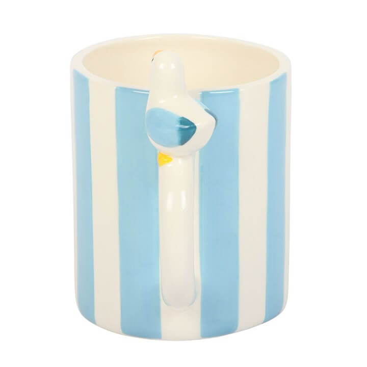 Striped Mug with Seagull N/A