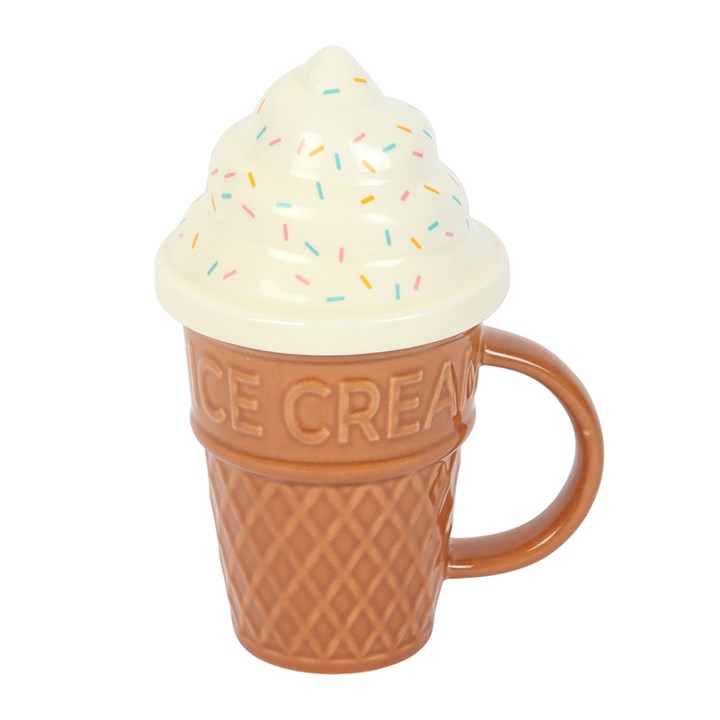 Ice Cream Cone Lidded Mug N/A