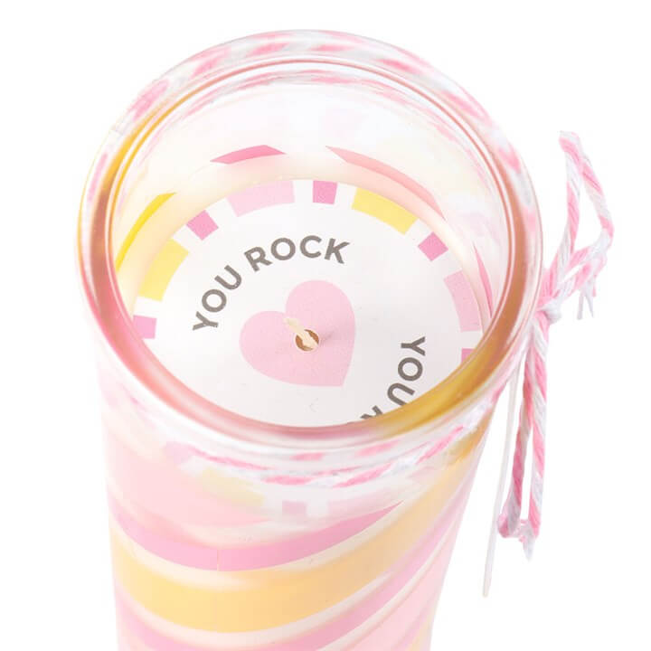 Candy Stripe Candyfloss Tube Candle N/A