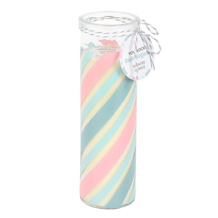 Candy Stripe Bubblegum Tube Candle N/A