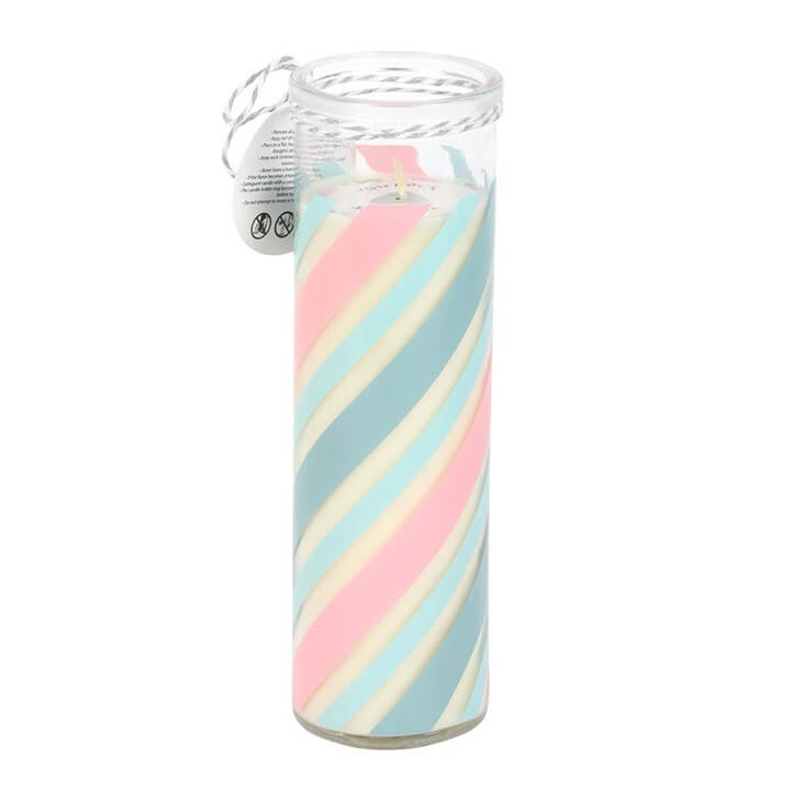 Candy Stripe Bubblegum Tube Candle N/A