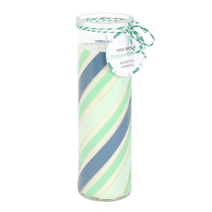 Candy Stripe Peppermint Tube Candle N/A