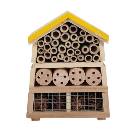Wooden Honey Bee Insect House designed for solitary bees and insects to shelter in.