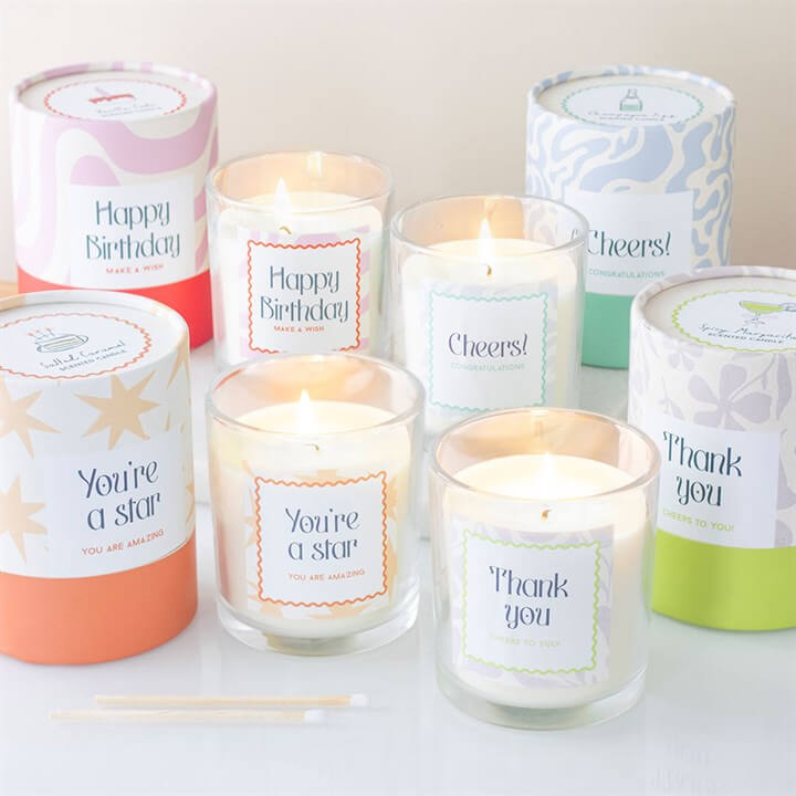 Happy Birthday Vanilla Cake Candle