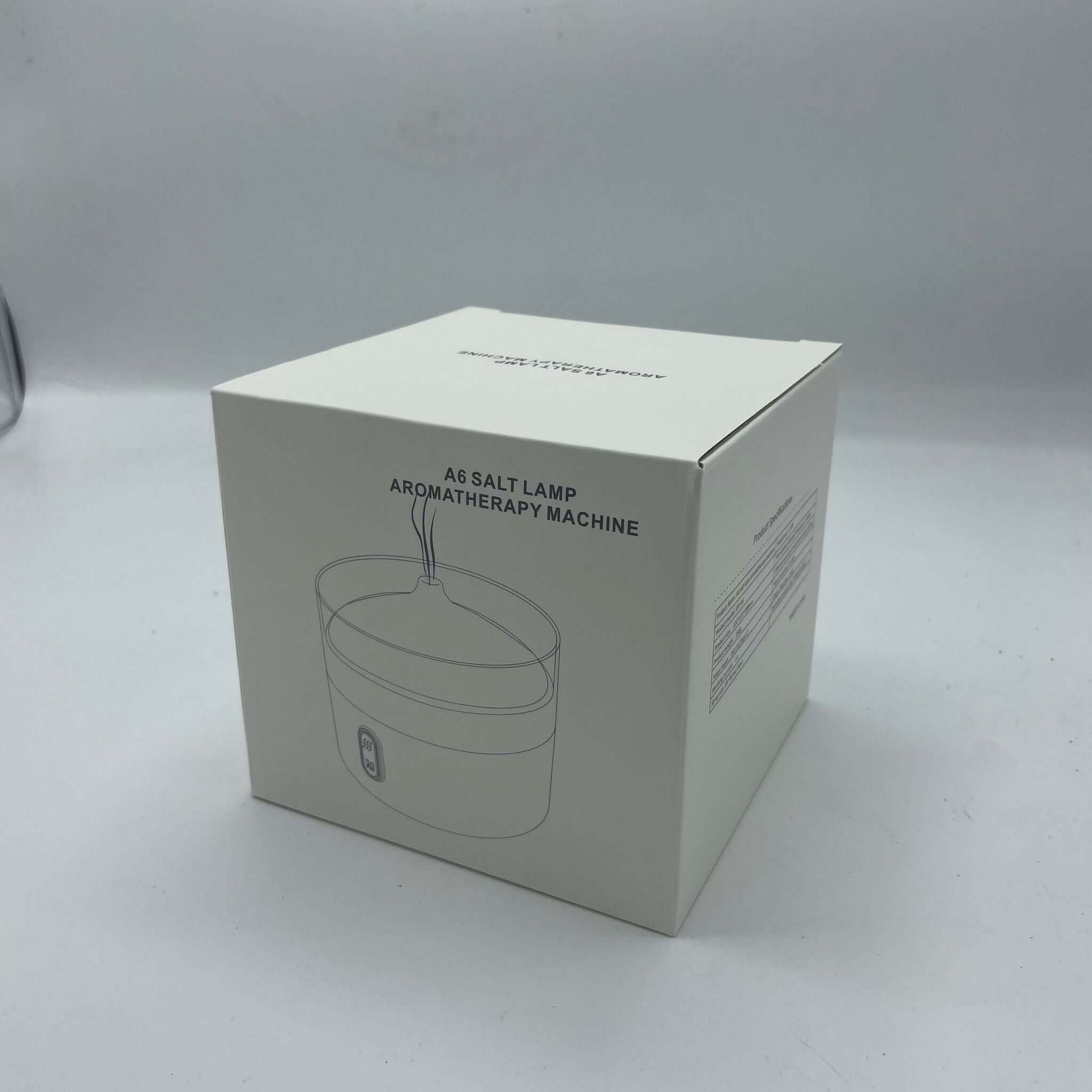 Himalayan Salt Aroma Diffuser package with labeling for aromatherapy designed for scent and illumination.