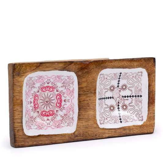 Hop Hare Enameled Double Trinket Tray - Cupid & Lion