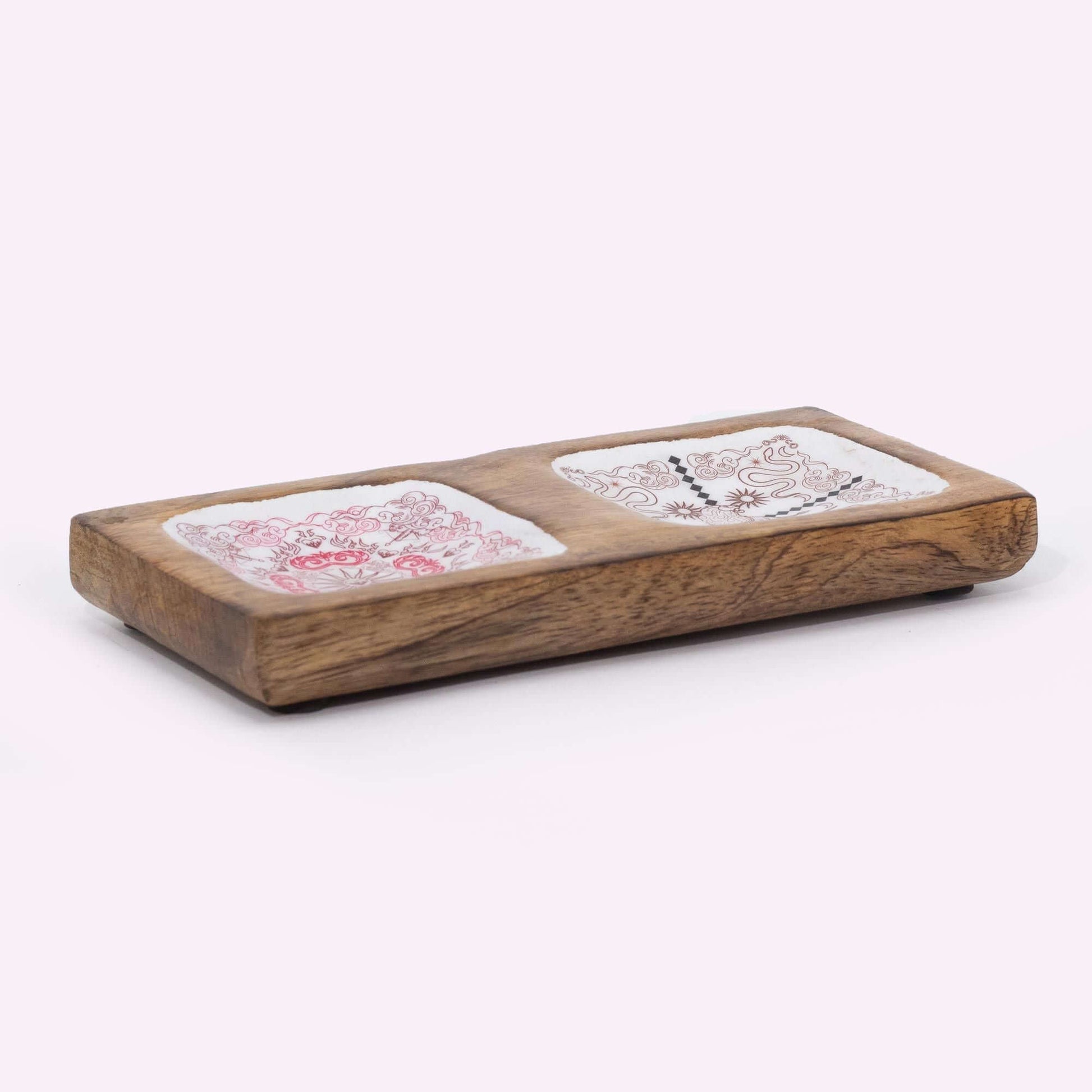 Hop Hare Enameled Double Trinket Tray - Cupid & Lion