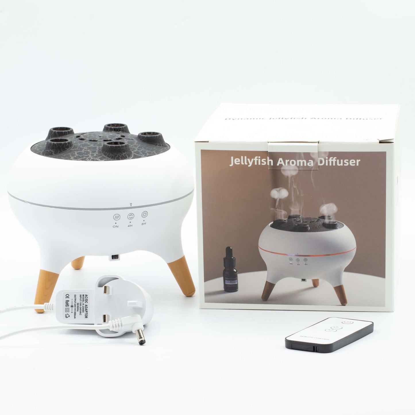 Jellyfish Puff Effect Aroma Diffuser with Colour-Changing LED