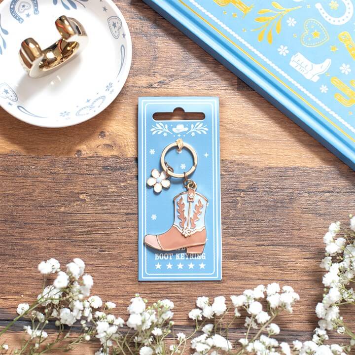 Western Boot Keyring