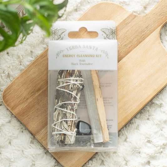 Yerba Santa Sage Energy Cleansing Smudge Kit Palo Santo, Selenite & Tourmaline-Sociodigi