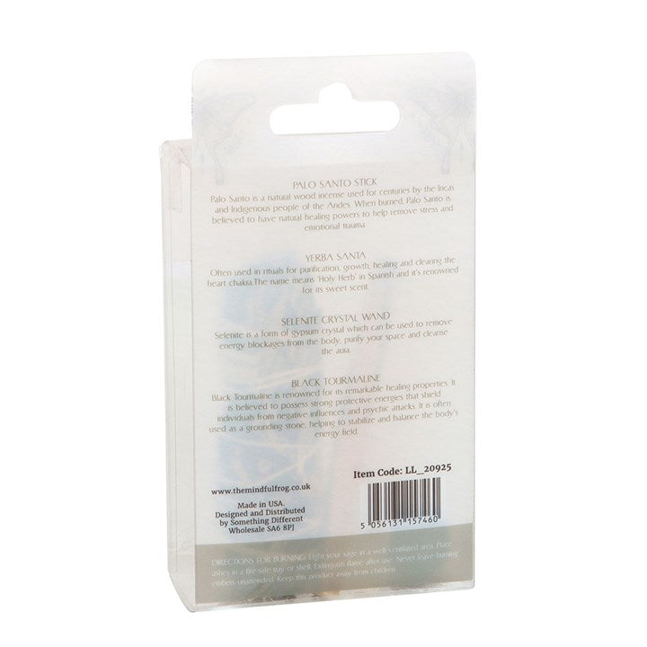 Yerba Santa Sage Energy Cleansing Smudge Kit Palo Santo, Selenite & Tourmaline-Sociodigi
