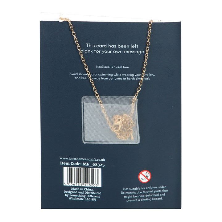 Night Owl Necklace Greeting Card N/A