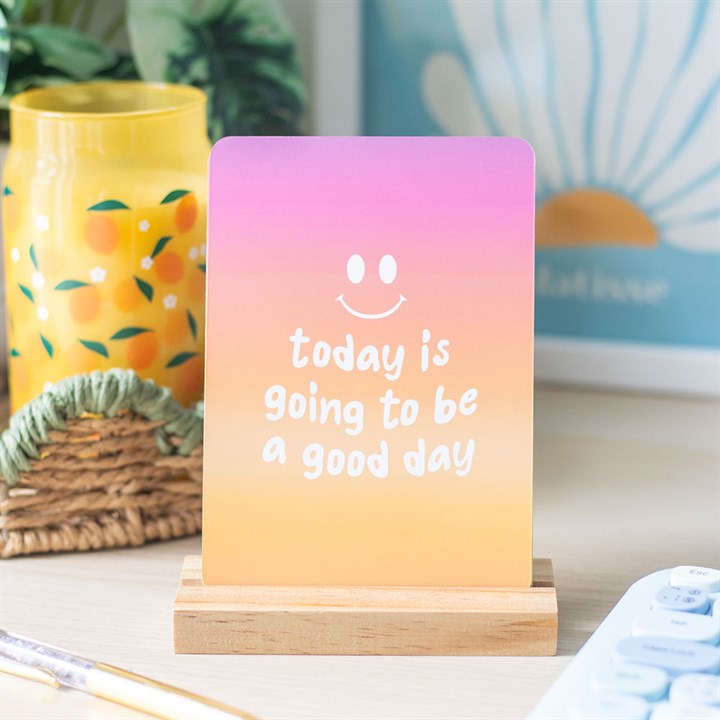 Mindful Moments Affirmation Cards with Wooden Stand N/A