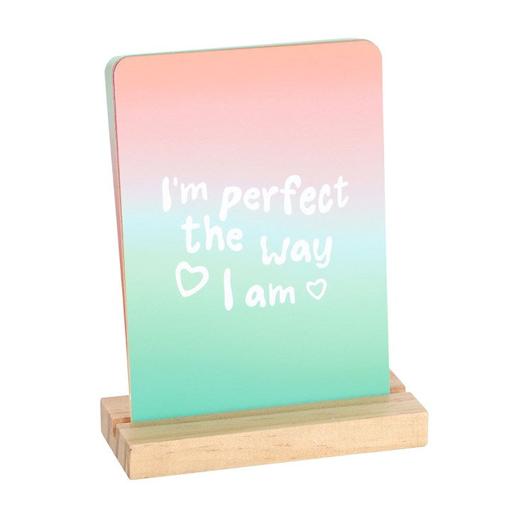 Mindful Moments Affirmation Cards with Wooden Stand N/A
