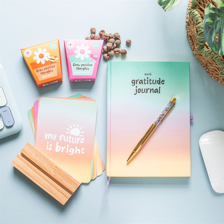 Mindful Moments Affirmation Cards with Wooden Stand N/A