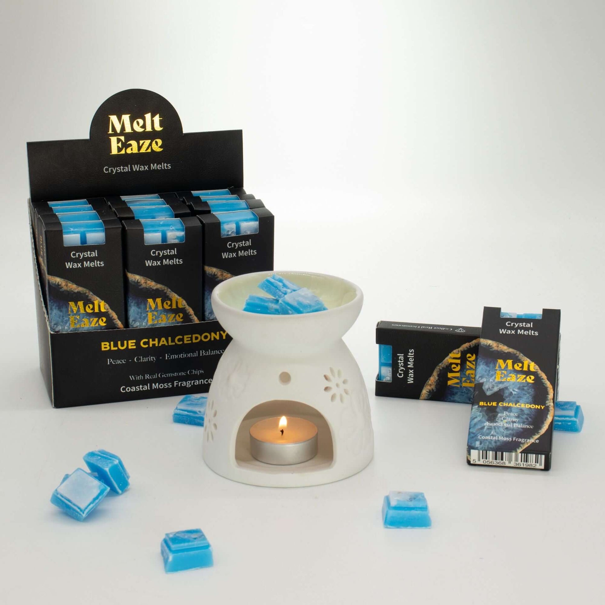 MeltEaze Wax Melts 50g - Aquamarine Wave - Coastal Moss