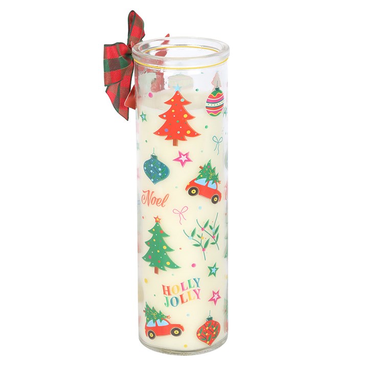 Nostalgic Christmas Print Christmas Pudding Scented Tube Candle N/A
