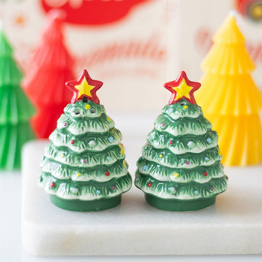 Nostalgic Christmas Trees Salt & Pepper Shakers N/A