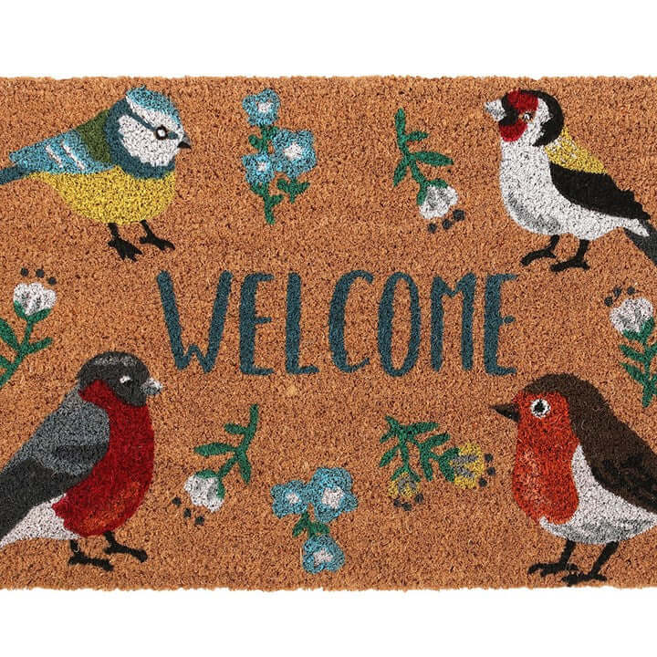 Natural British Garden Birds Doormat-Sociodigi