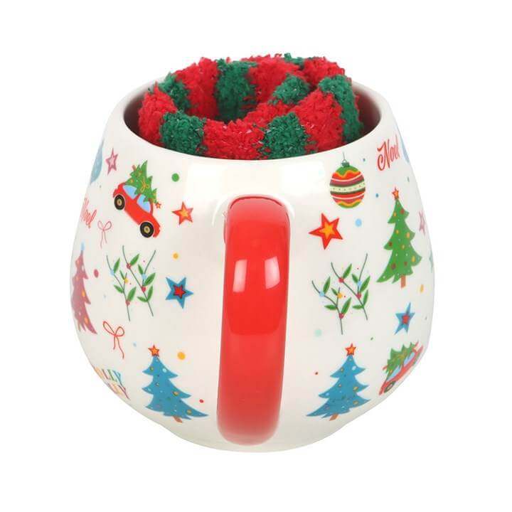Nostalgic Christmas Mug and Socks Set Festive Gift Set UK-Sociodigi