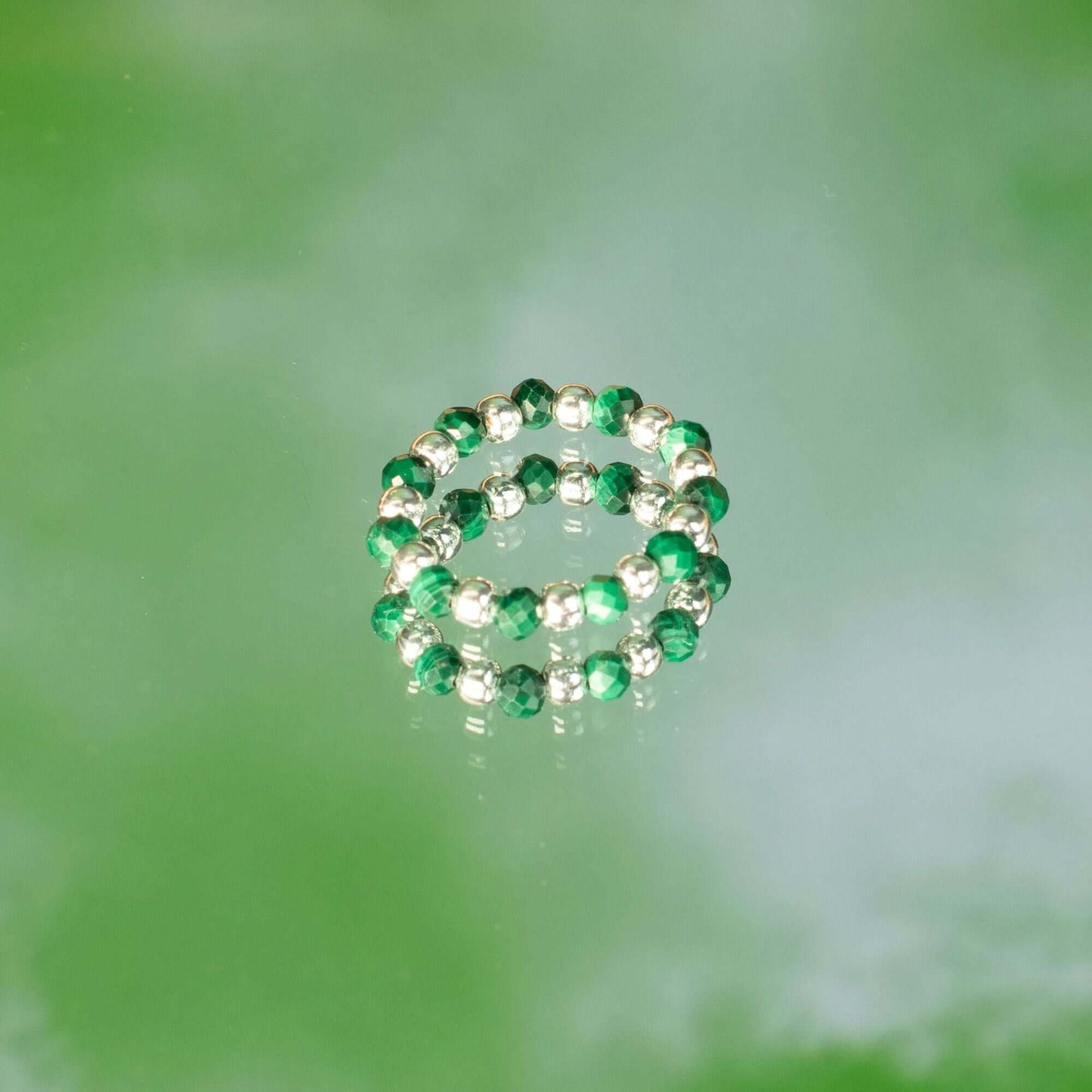 Nymph Spirit Gemstone Rings Set - Forest Spirit