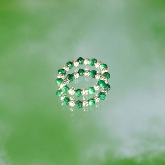 Nymph Spirit Gemstone Rings Set - Forest Spirit