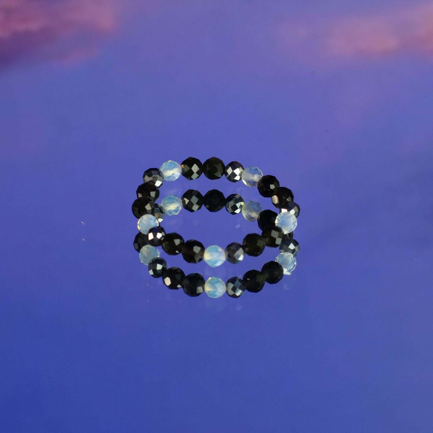 Nymph Spirit Gemstone Ring Set - Full Moon