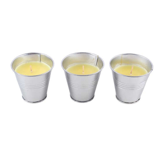 Set of 3 Citronella Bucket Candles
