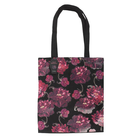 Dark Romance Floral Print Tote Bag N/A