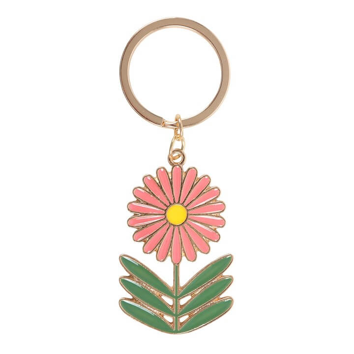 No Rain, No Flowers Keyring