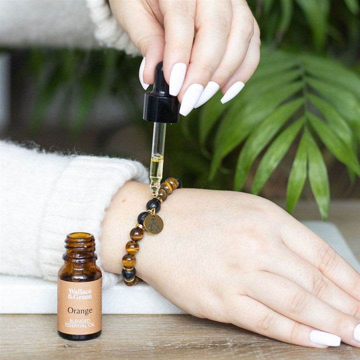 Tiger’s Eye Crystal Bracelet with Essential Oil Confidence & Strength-Sociodigi
