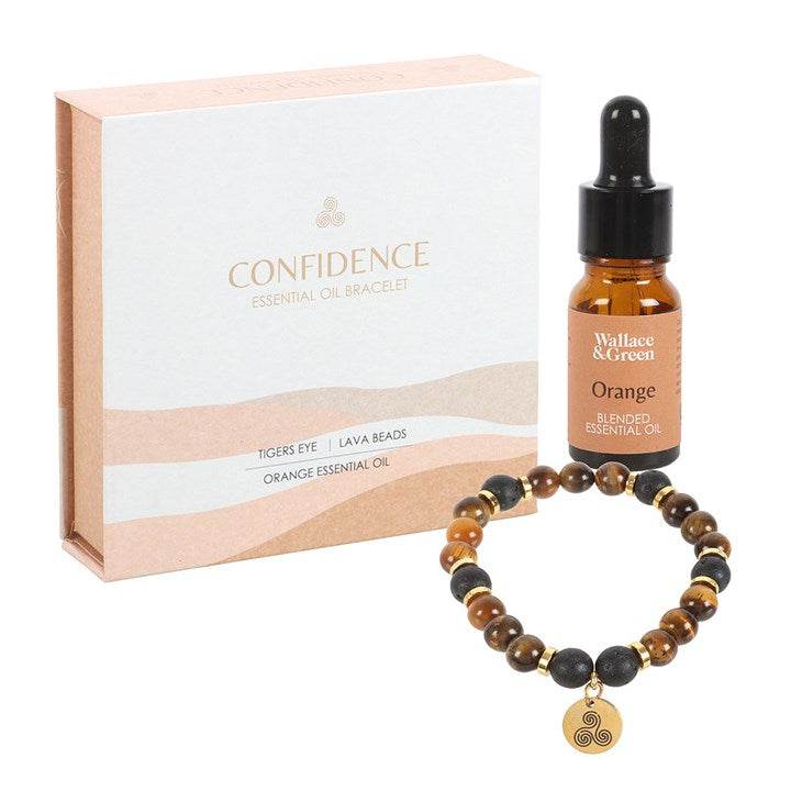 Tiger’s Eye Crystal Bracelet with Essential Oil Confidence & Strength-Sociodigi