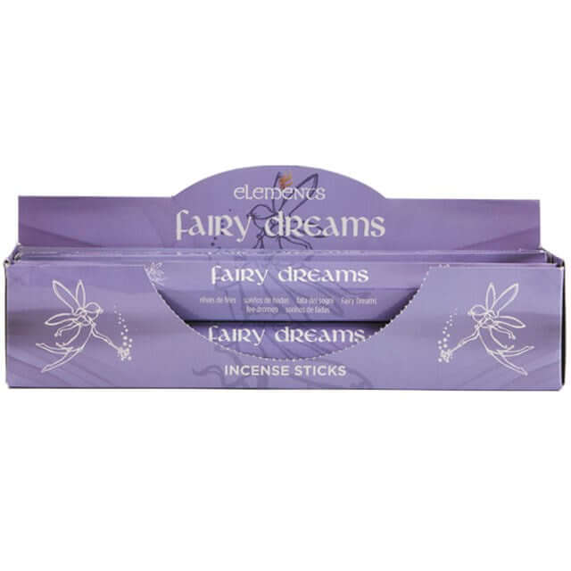 Box of Elements Fairy Dreams incense sticks on a white background