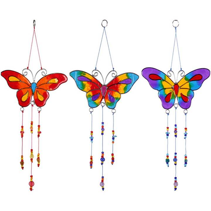 Set of 12 Butterfly Suncatchers-Sociodigi