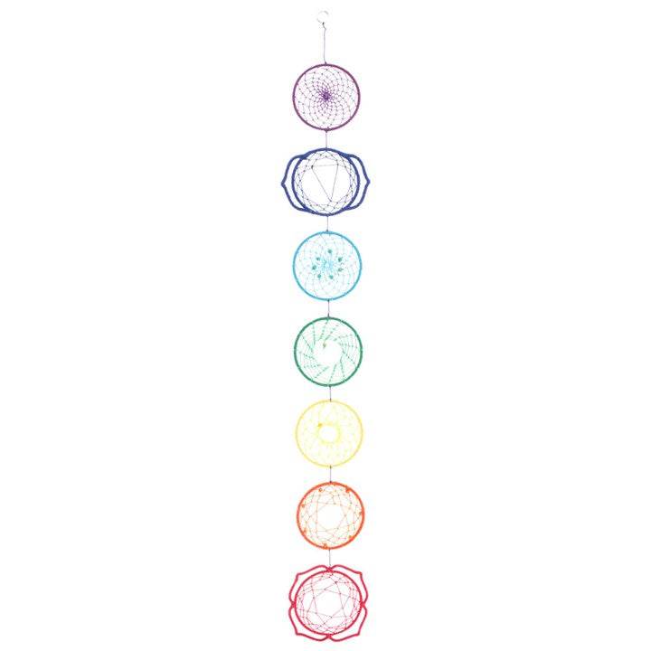 Rainbow Chakra Wall Hanging Dreamcatcher for Yoga & Reiki-Sociodigi