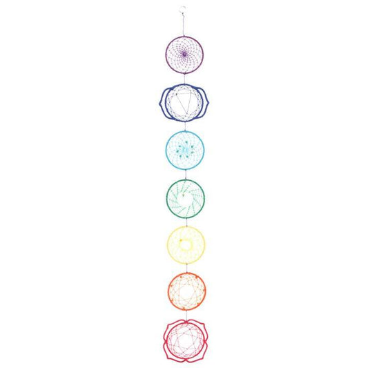 Rainbow Chakra Wall Hanging Dreamcatcher for Yoga & Reiki-Sociodigi
