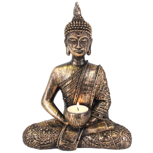 Sitting Thai Buddha Tealight Holder-Sociodigi