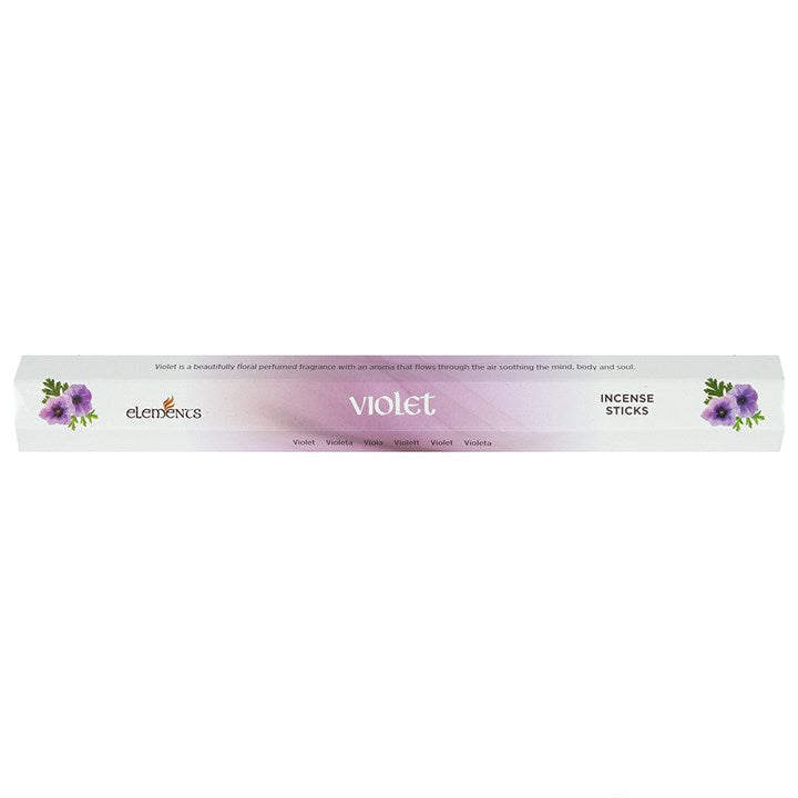 Set of 6 Packets of Elements Violet Incense Sticks N/A