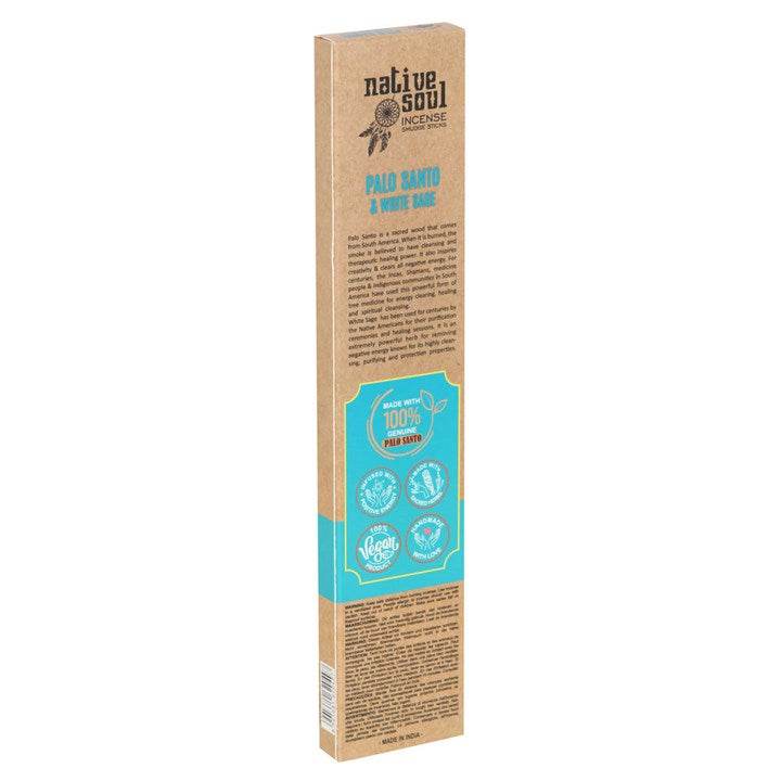 Set of 12 Palo Santo & White Sage Smudge Incense Sticks-Sociodigi